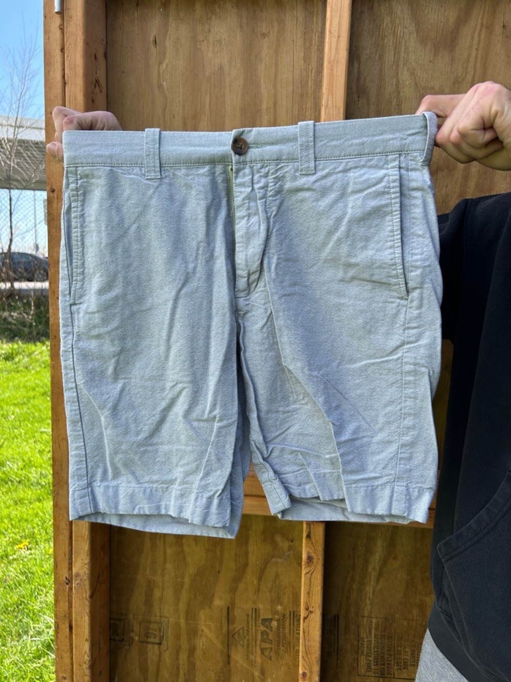 Men's Light Blue Casual Shorts